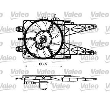 Větrák, chlazení motoru VALEO 698483