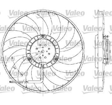 Větrák, chlazení motoru VALEO 698609