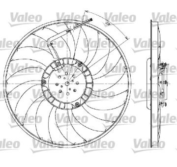 Větrák, chlazení motoru VALEO 698610