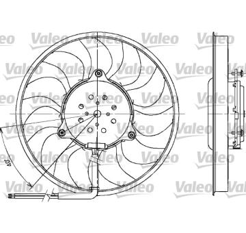 Větrák, chlazení motoru VALEO 698612