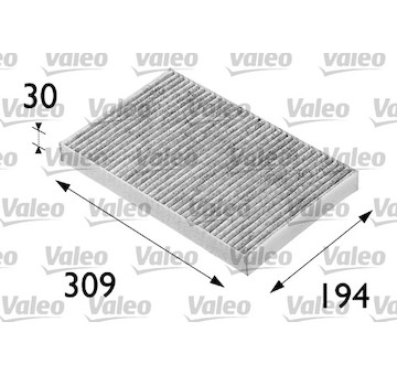 Filtr, vzduch v interiéru VALEO 698682