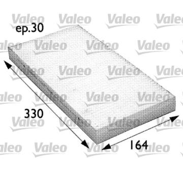 Filtr, vzduch v interiéru VALEO 698726