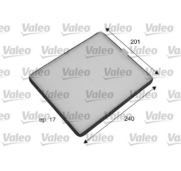 Filtr, vzduch v interiéru VALEO 698773