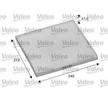 Filtr, vzduch v interiéru VALEO 698895