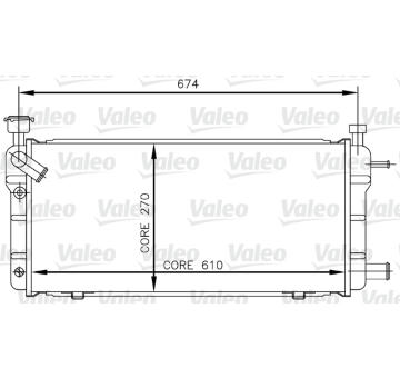 Chladič, chlazení motoru VALEO 730018