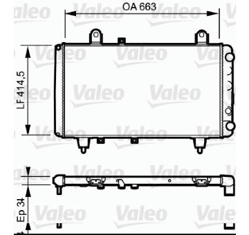 Chladič motora VALEO 730040