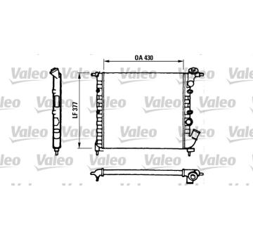Chladič, chlazení motoru VALEO 730055