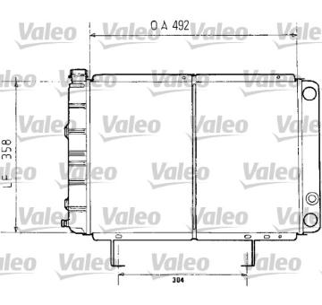 Chladič, chlazení motoru VALEO 730071