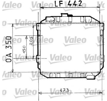 Chladič, chlazení motoru VALEO 730110
