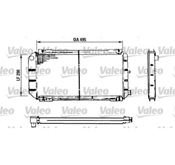Chladič, chlazení motoru VALEO 730116