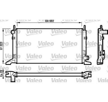 Chladič motora VALEO 730117