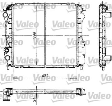 Chladič, chlazení motoru VALEO 730181