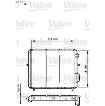 Chladič, chlazení motoru VALEO 730183