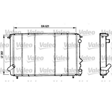 Chladič, chlazení motoru VALEO 730185