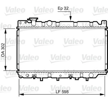Chladič, chlazení motoru VALEO 730241