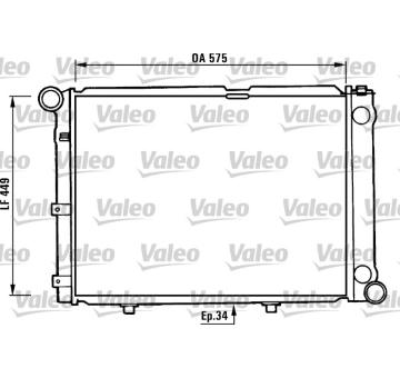 Chladič, chlazení motoru VALEO 730344