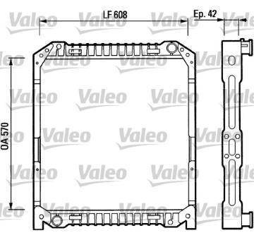 Chladič, chlazení motoru VALEO 730380