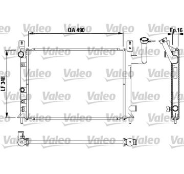 Chladič, chlazení motoru VALEO 730404