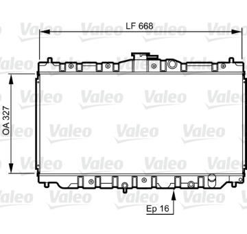 Chladič, chlazení motoru VALEO 730423