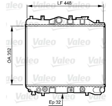 Chladič, chlazení motoru VALEO 730435