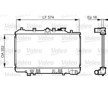 Chladič, chlazení motoru VALEO 730437