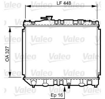 Chladič, chlazení motoru VALEO 730461