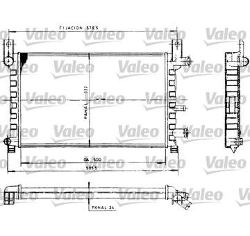 Chladič, chlazení motoru VALEO 730483