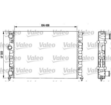 Chladič, chlazení motoru VALEO 730503