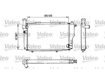Chladič, chlazení motoru VALEO 730534