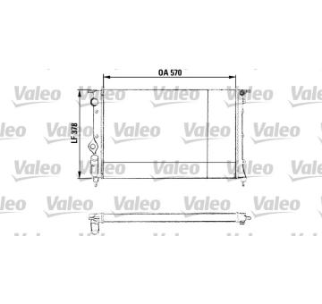 Chladič, chlazení motoru VALEO 730551