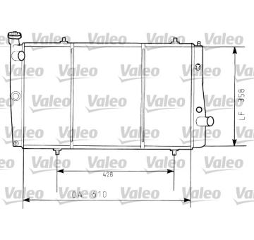 Chladič, chlazení motoru VALEO 730634