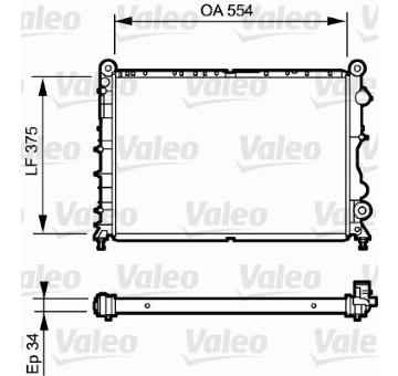 Chladič, chlazení motoru VALEO 730838