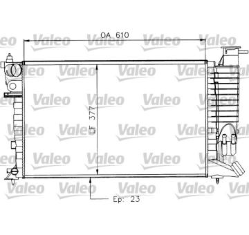 Chladič, chlazení motoru VALEO 730927