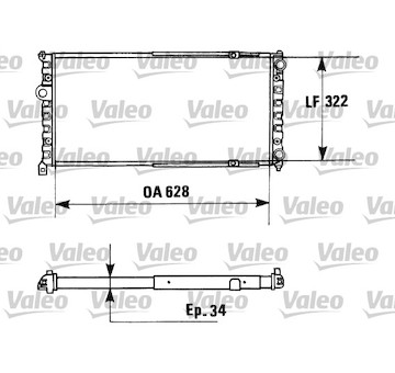 Chladič, chlazení motoru VALEO 730945