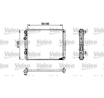 Chladič, chlazení motoru VALEO 730956