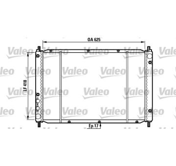 Chladič, chlazení motoru VALEO 730970
