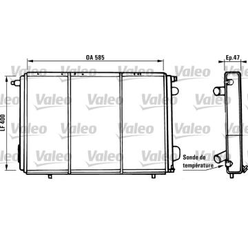 Chladič, chlazení motoru VALEO 730973