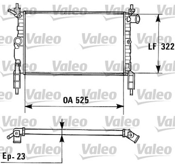 Chladič, chlazení motoru VALEO 730975