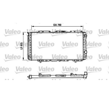 Chladič, chlazení motoru VALEO 730997