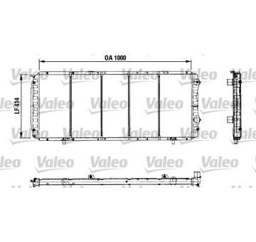 Chladič, chlazení motoru VALEO 730999