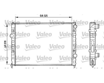 Chladič, chlazení motoru VALEO 731005