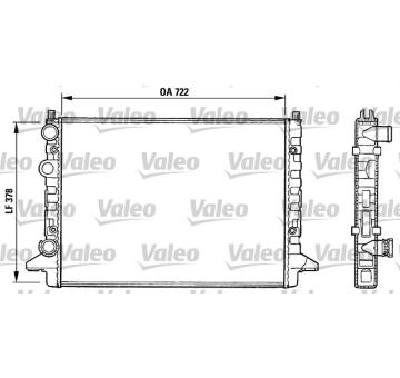 Chladič, chlazení motoru VALEO 731008