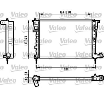 Chladič, chlazení motoru VALEO 731012