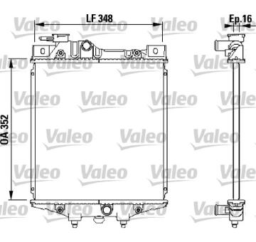Chladič, chlazení motoru VALEO 731020