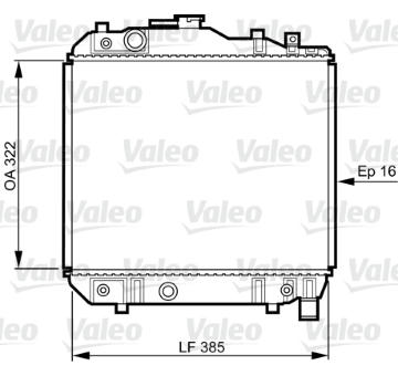 Chladič, chlazení motoru VALEO 731042
