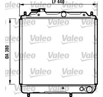 Chladič, chlazení motoru VALEO 731056