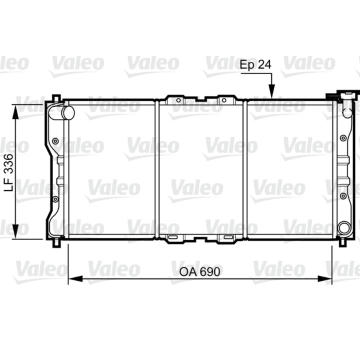Chladič, chlazení motoru VALEO 731073