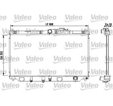 Chladič, chlazení motoru VALEO 731076