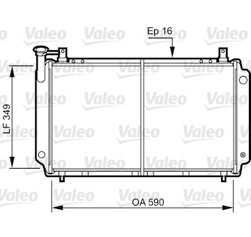 Chladič, chlazení motoru VALEO 731083