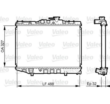 Chladič, chlazení motoru VALEO 731122